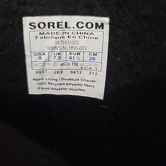 Sorel Cate Of Alexandria Boot Size 9 - Picture 7 of 8